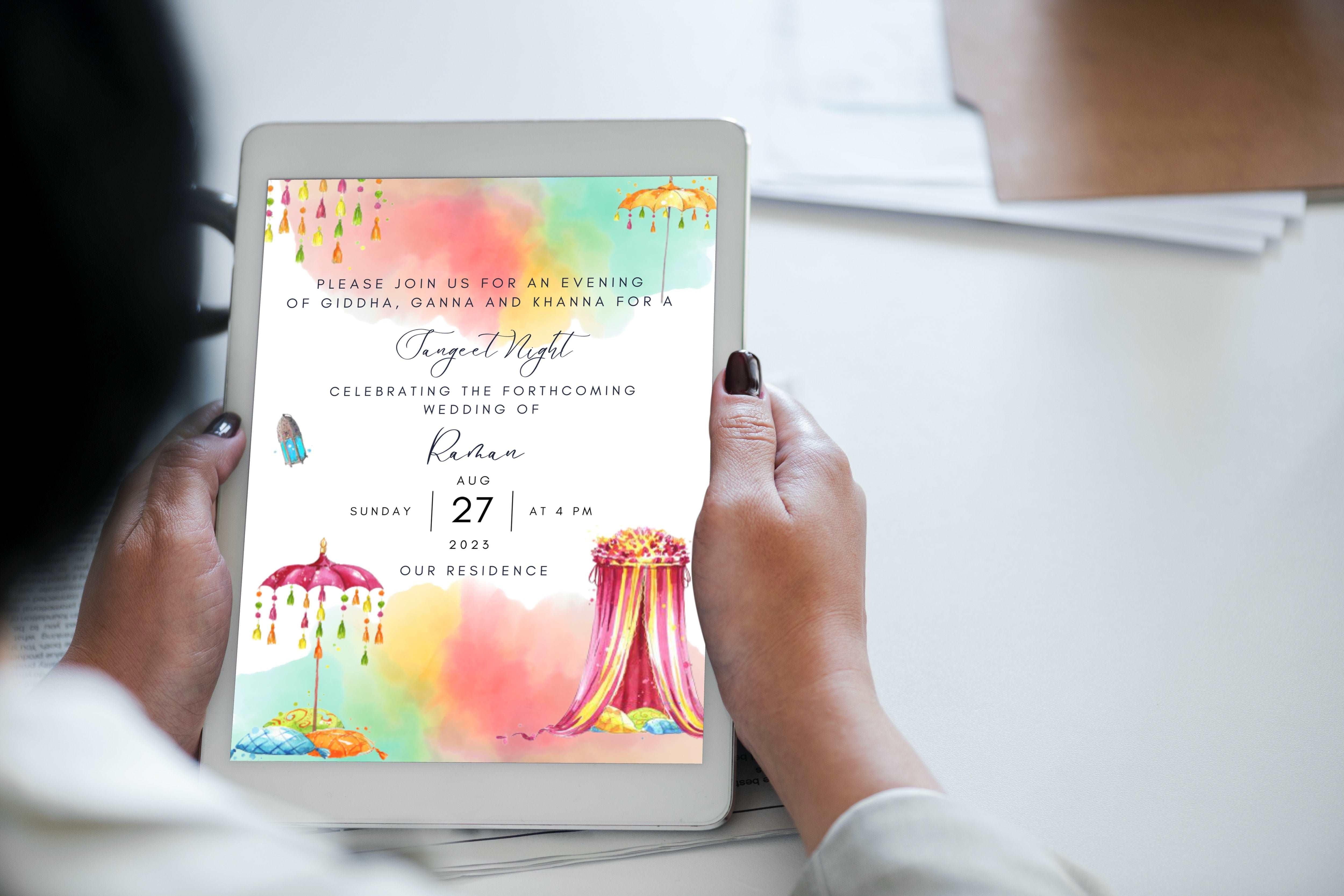 Melodies of Love: Digital Sangeet Celebration - Indian Wedding E-Invite Melodies of Love: Digital Sangeet Celebration - Indian Wedding E-Invite