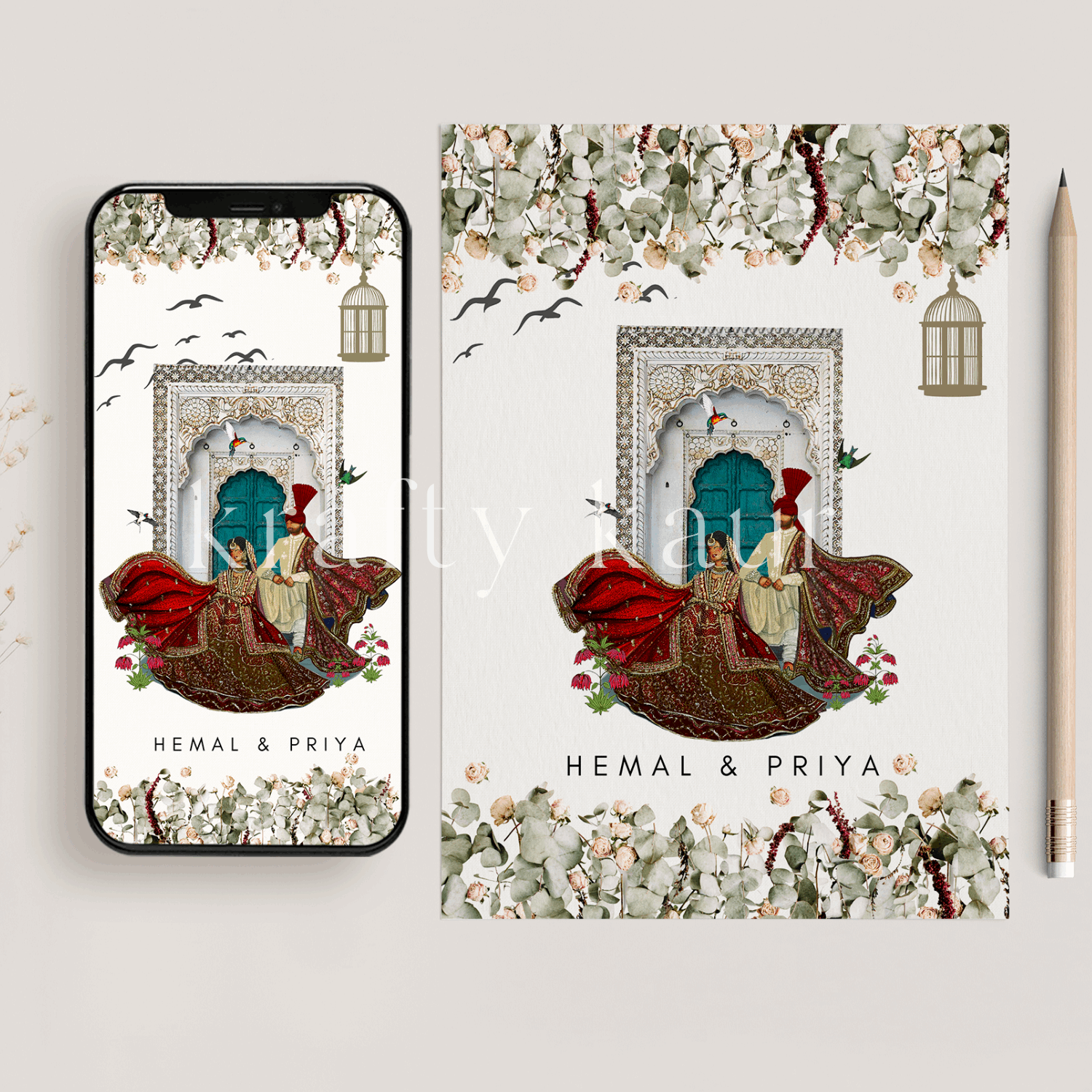 Indian Traditions Reimagined: Contemporary E-Wedding Invite Indian Traditions Reimagined: Contemporary E-Wedding Invite