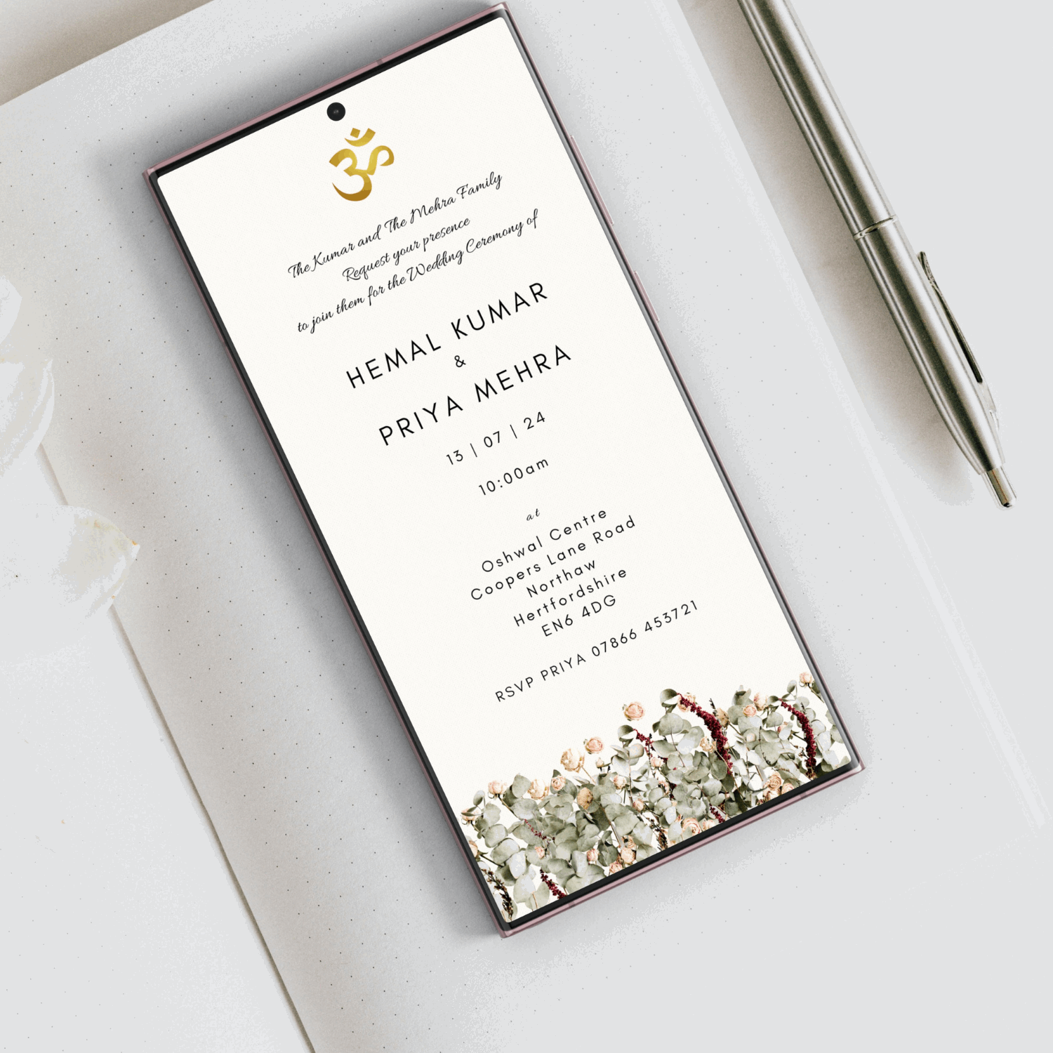 Indian Traditions Reimagined: Contemporary E-Wedding Invite Indian Traditions Reimagined: Contemporary E-Wedding Invite