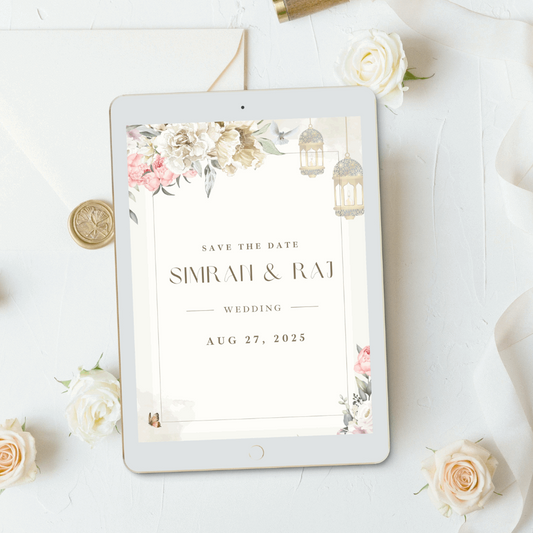 Indian Wedding Save The Date | Digital