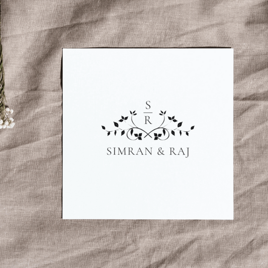 Elegant Wedding Logo | Indian Wedding Emblem | Luxury Wedding Monogram
