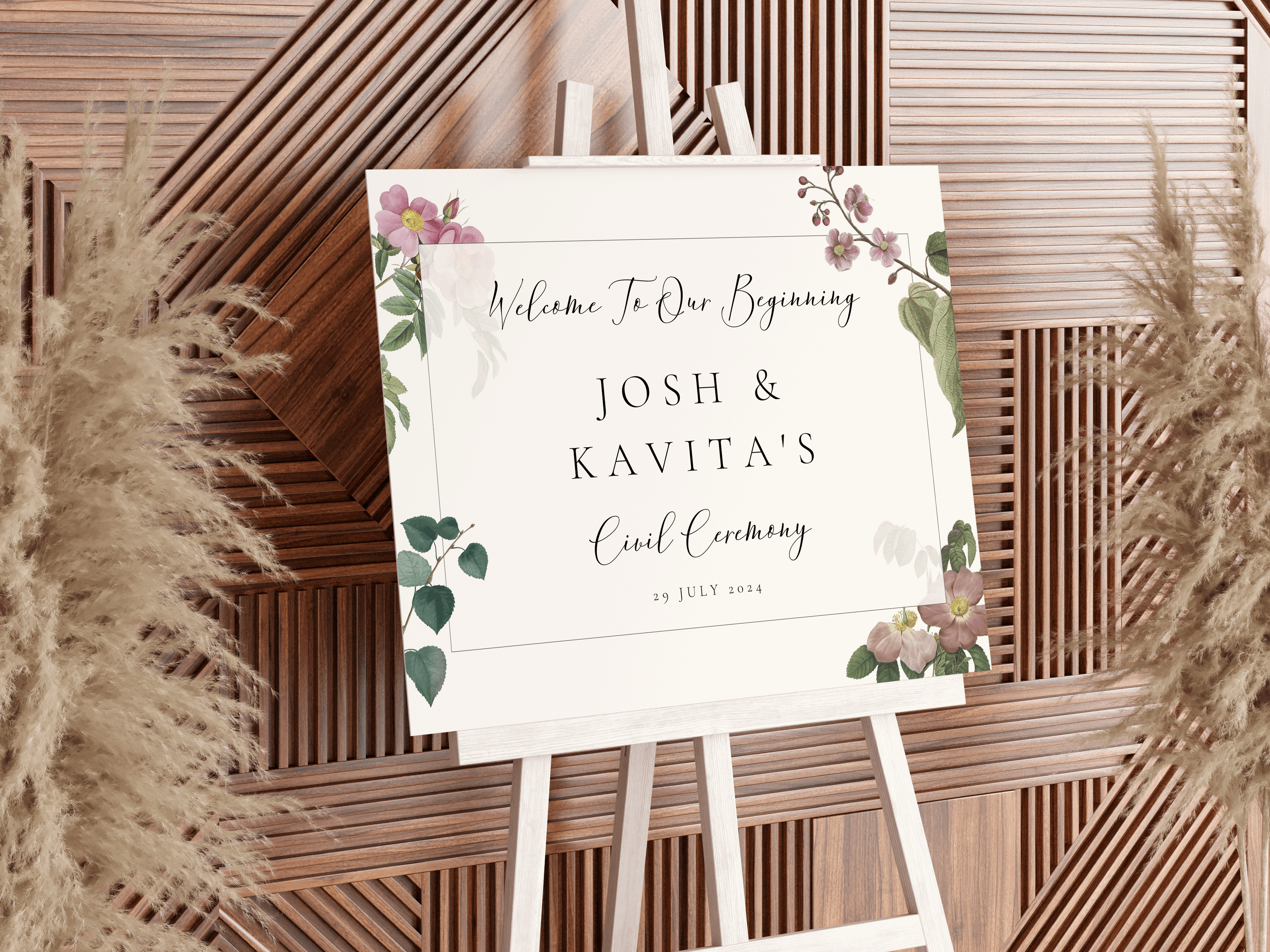 Welcome to Our Beginning: Wedding Welcome Sign Welcome to Our Beginning: Wedding Welcome Sign