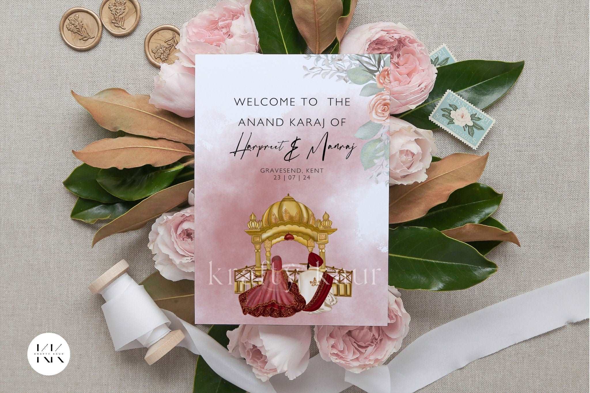 Anand Karaj Program & Sikh Ceremony guide, Sikh Wedding program as Sikh wedding guide Punjabi, Printed A5 Double Sided, Personalised Anand Karaj Program & Sikh Ceremony guide, Sikh Wedding program as Sikh wedding guide Punjabi, Printed A5 Double Sided, Personalised