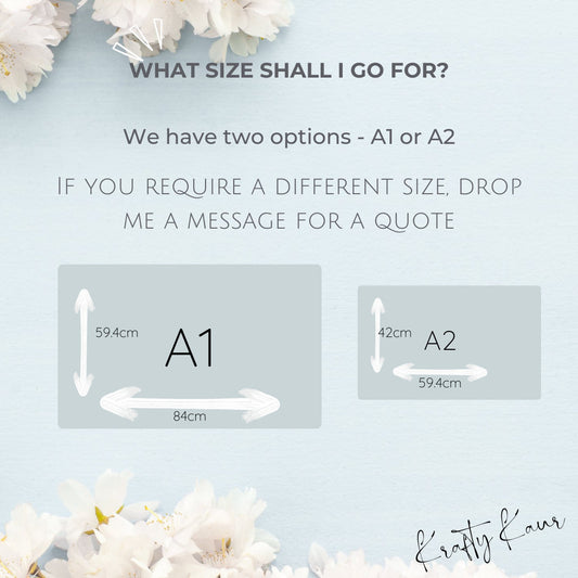 Indian Wedding Welcome Sign - Pre-Wedding, Jaggo, Party, Printed on Foamex, A1 or A2