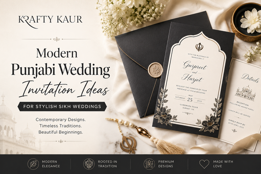 Modern Punjabi Wedding Invitation Ideas for Stylish Sikh Weddings