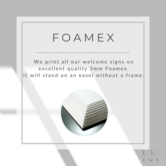 Choora Welcome Sign | Printed