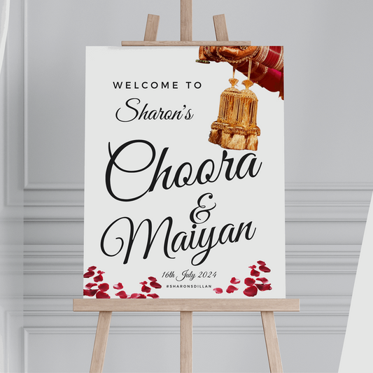 Charming Traditions: Choora Welcome Sign