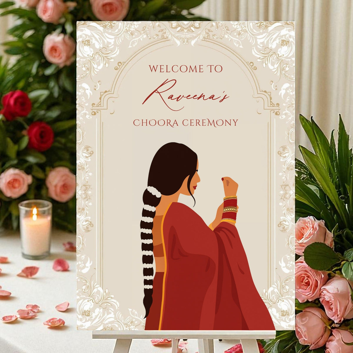 Choora Welcome Sign with illustration | Digital