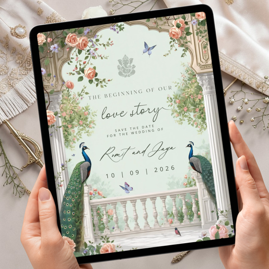 Hindu Wedding Save The Date Luxury 