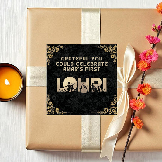 Lohri Mithai Box Sticker, Digital, Print Your Own