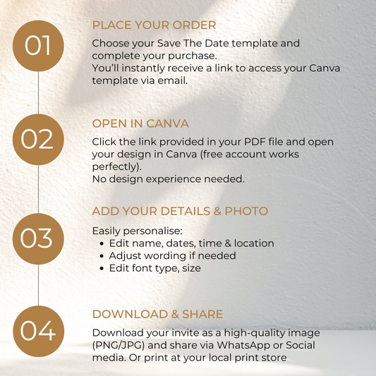 Indian Wedding Save the Date Card | Sikh Wedding Invite | Floral Gold Couple Illustration