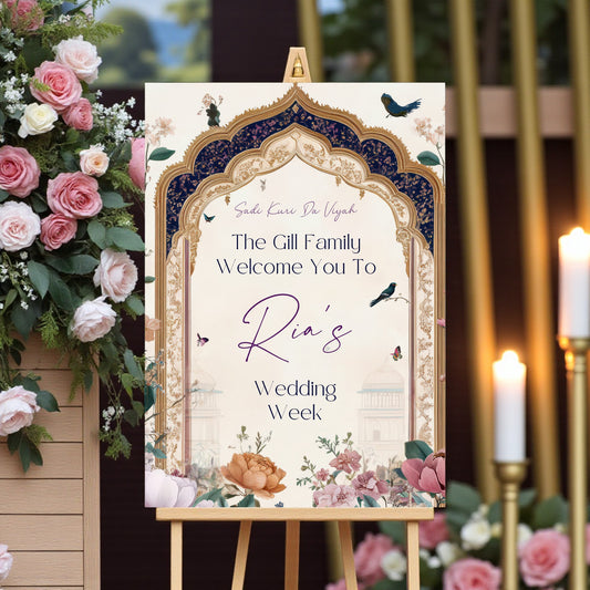Indian Wedding Week Sign | Digital